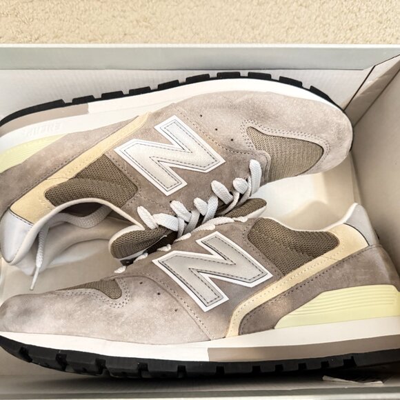 $349 Authentic NEW BALANCE U996GR Made in USA Men\'s Gray Suede Sneakers Sz.10.5 main image 11